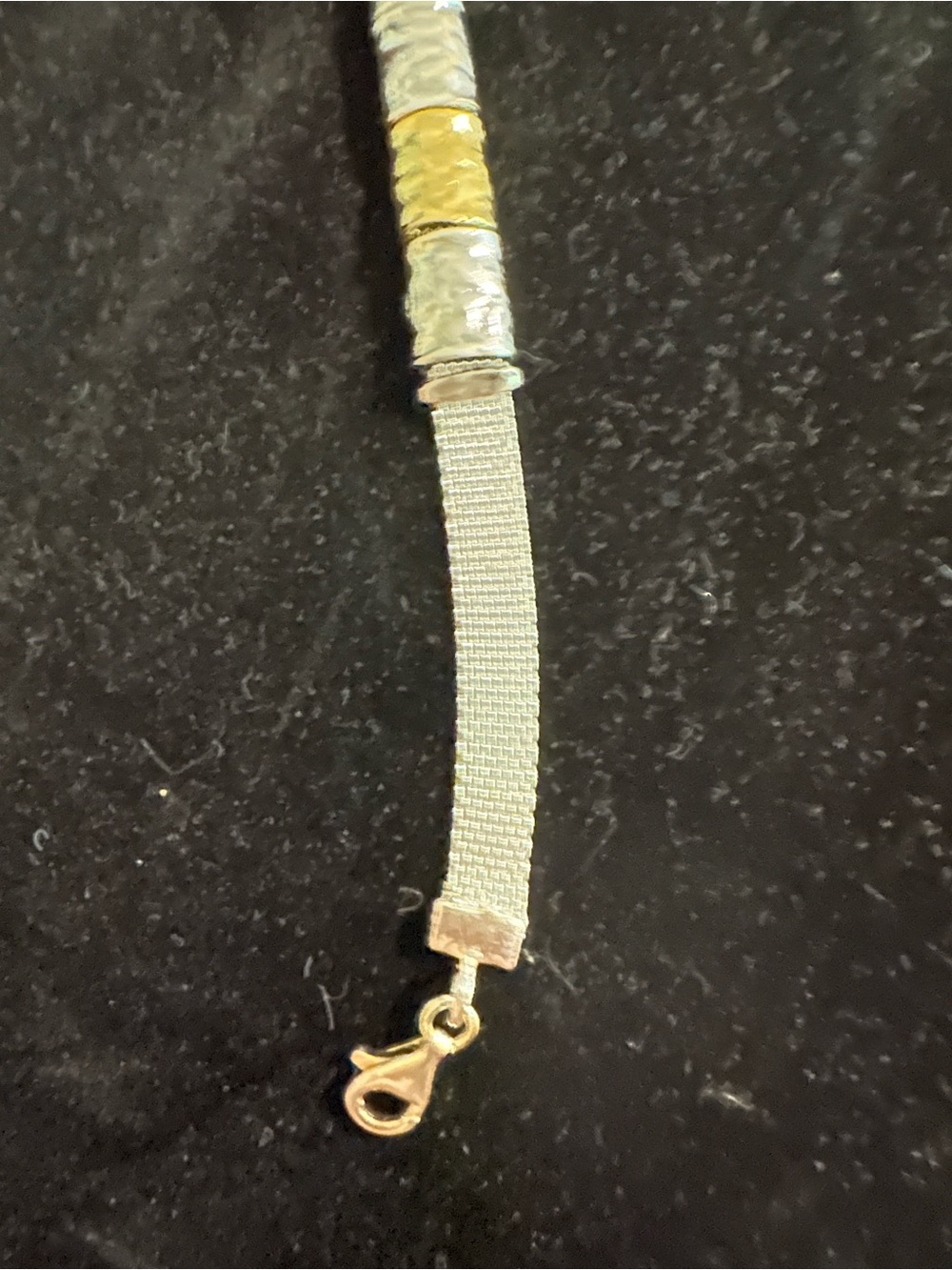 Elegant Two-Tone Silver and Gold Opulenza Bracelet - Picture 3 of 7